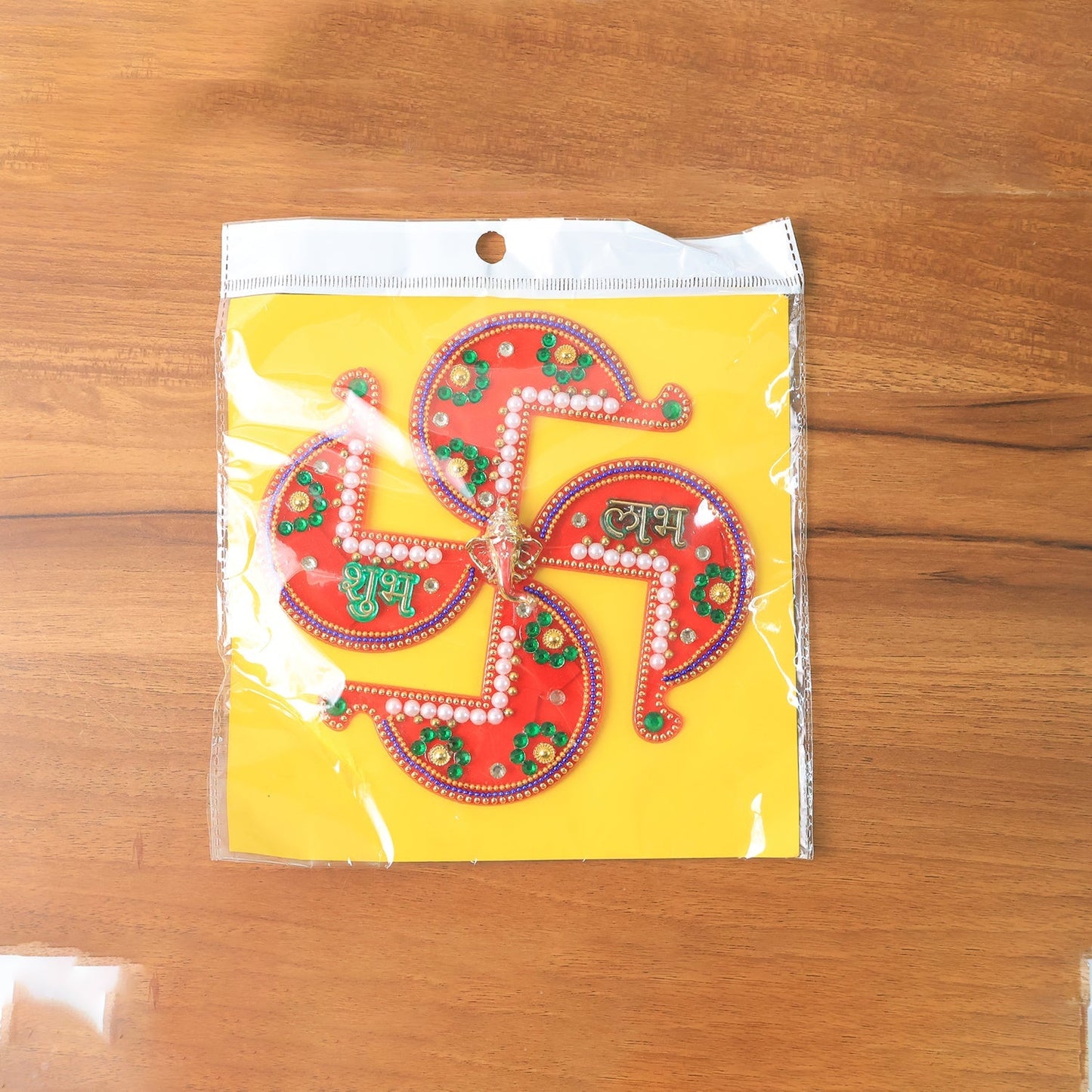 Acrylic Swastik Shubh Labh Wall Hanging (1 Pc)