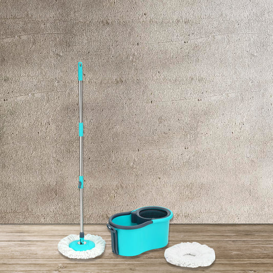 4941 Quick Spin Mop Plastic Spin Bucket Floor Cleaning Easy Wheels Big Bucket Floor Cleaning Mop With Bucket