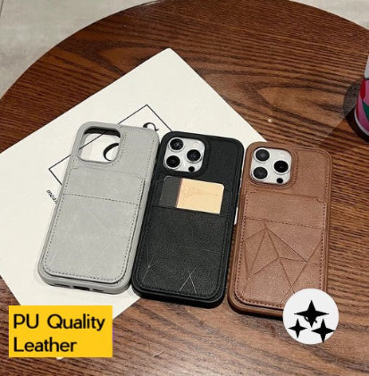 Card Bag Slot Stand Holder PU Leather Phone Case - Samsung S24 Ultra