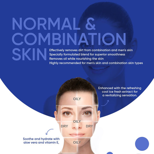 Beautiful Basics Normal Oily Skin Face Wipes (2 Pkts X 50 Pcs Wipes)