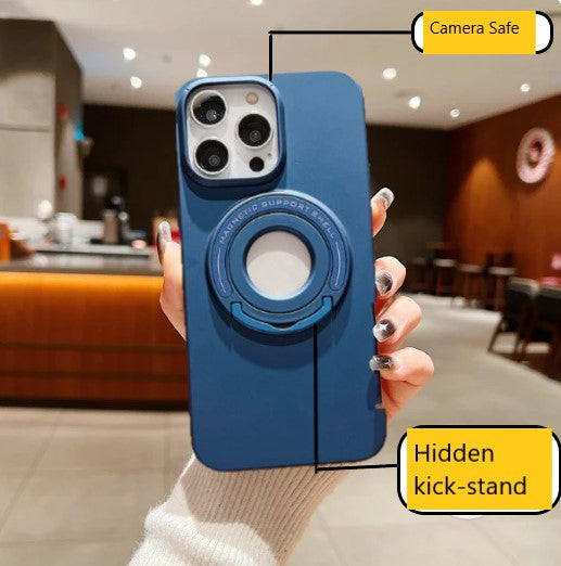 Matte Magsafe Magnetic Phone Case With Hidden Kickstand - iPhone 14 Pro