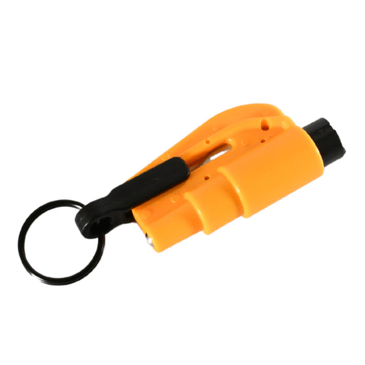 8761 2 In 1 Emergency Safety Cutter With Key Chain Small Portable Handy Emergency Safely Glass Breaking Seat Belt Cutting Keychain Tool