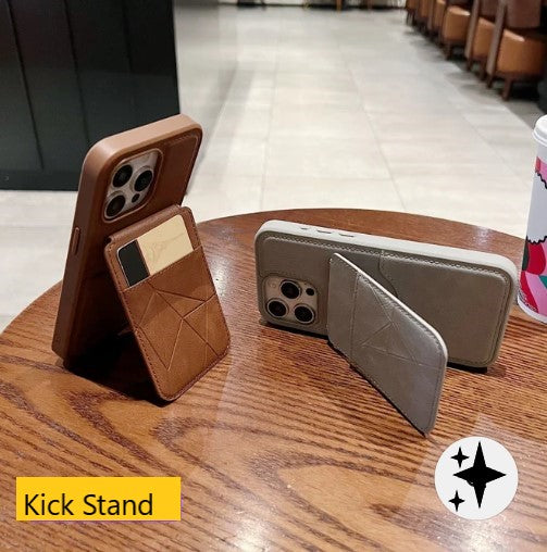 Card Bag Slot Stand Holder PU Leather Phone Case - Samsung S24 Ultra