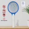 9108 Anti Mosquito Racquet Rechargeable Insect Killer Bat With Led Light