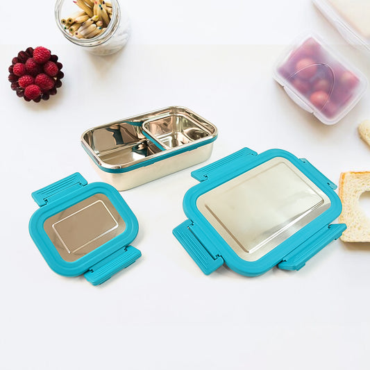 Apex Jerry Lunch Box Premium Stainless Steel Food Container (2 Pc 700+200 Ml Approx)