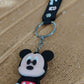 Cute Cartoon Silicone 3D Key Chain with Metal Hook & Strap (Pack of 1 / Mix Design)