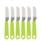 High-quality stainless steel cutlery set with 24 pieces and a sturdy stand.