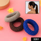 Tyre Shape Hair Rubber Bands Pack of 3 (Multicolour), Hair accessories