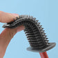 Easy-to-clean silicone toilet brush with holder.