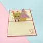 3D -up greeting card with festive birthday design