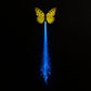 LED Butterfly Hair Braid Clip (Mix Color, 1 Pc)