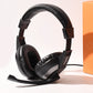 Wired Headset with Adjustable Headband & Noise-Isolating Mic Set