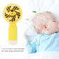 Cute Cartoon Handheld Fan with LED Light (1 Pc)