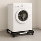 Adjustable Heavy-Duty Fridge and Washing Machine Stand Base Trolley 50x50 cm