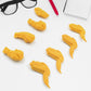 Cute Chicken Wing & Leg Erasers for Kids & Students (8 Pc Set)