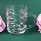 Glass Coffe & Tea Cup / Mug Enjoy Your Drink in Style, Water glass (6 pcs Set / 220 ML)