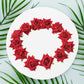 Flower Rose Hair Pin / Clip Velvet Flower Design (12 pcs Set / Red Color Only), Hair accessories