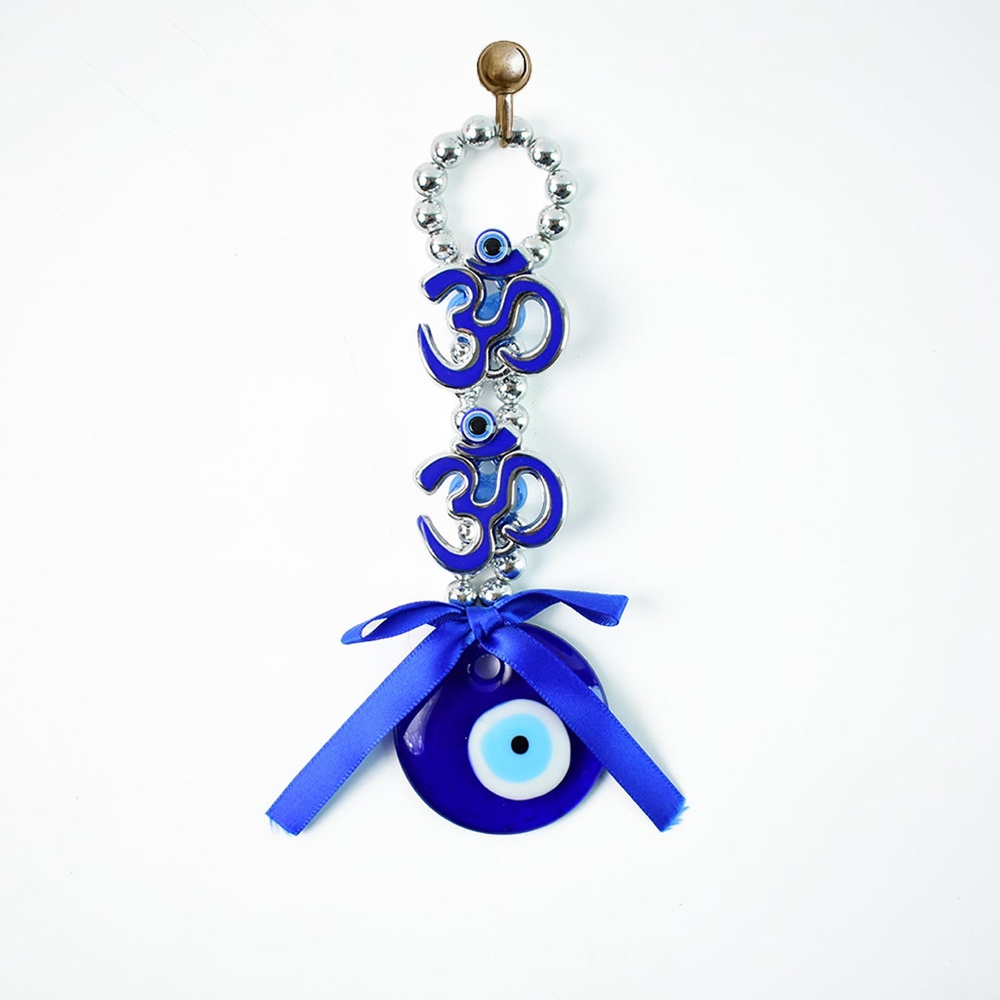 Traditional OM OM Evil Eye Wall Charm for Protection
