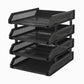 4-Layer Multifunctional File Rack with Drawers for Office Desk