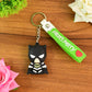 Cute Cartoon Silicone 3D Key Chain with Metal Hook & Strap (Pack of 1)