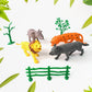 TTG Small Wild Animal Toy Set for Kids (Pack of 4 Animals)