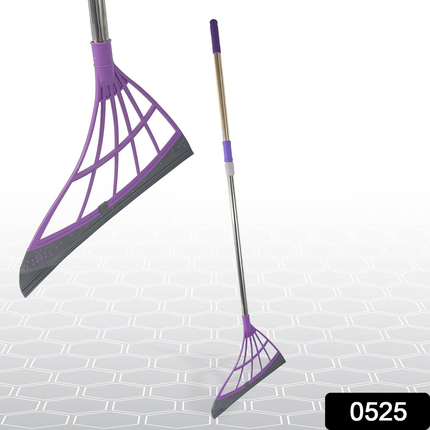 Durable Eco-Friendly Broom with Scraper