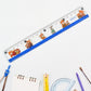 Cartoon Printed Plastic Ruler 20 cm (1 Pc)