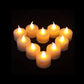 LED tealight candles ideal for parties and weddings, white color