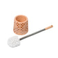 Stylish toilet cleaning brush set with holder