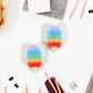Jelly Popsicle Erasers – Cute & Fancy Mini Erasers for Kids (2 Pc Set, Mix Design)