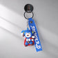 Cute Silicone 3D Key Chain with Metal Hook & Strap (Pack of 1)