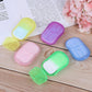 Travel Paper Soap Sheet with Mini Box (20 Sheets in a Pack Approx / Mix Color)