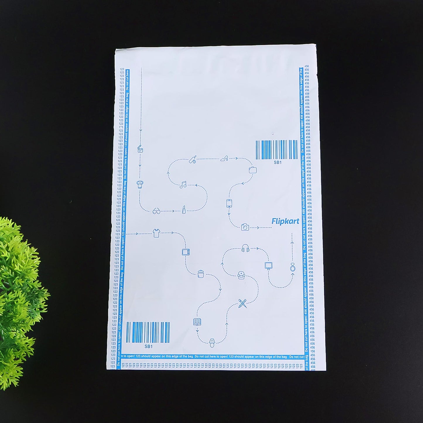 Flipkart Branded Security Courier Bags Big Size, 100 Pcs Set