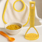 Kitchen Food Masher | Heavy Duty Masher for Fruits, Veggies & Potatoes | Soft Grip Handle (1 Pc)