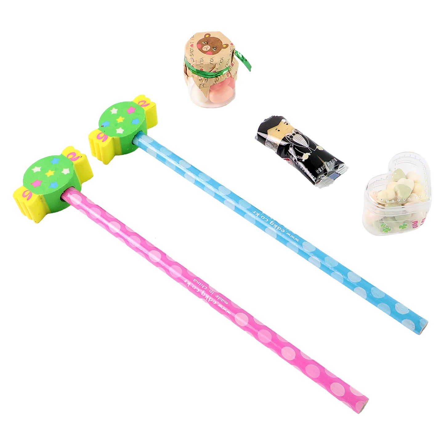 Fun Candy Design Pencil Set with Accessories (1 Set )