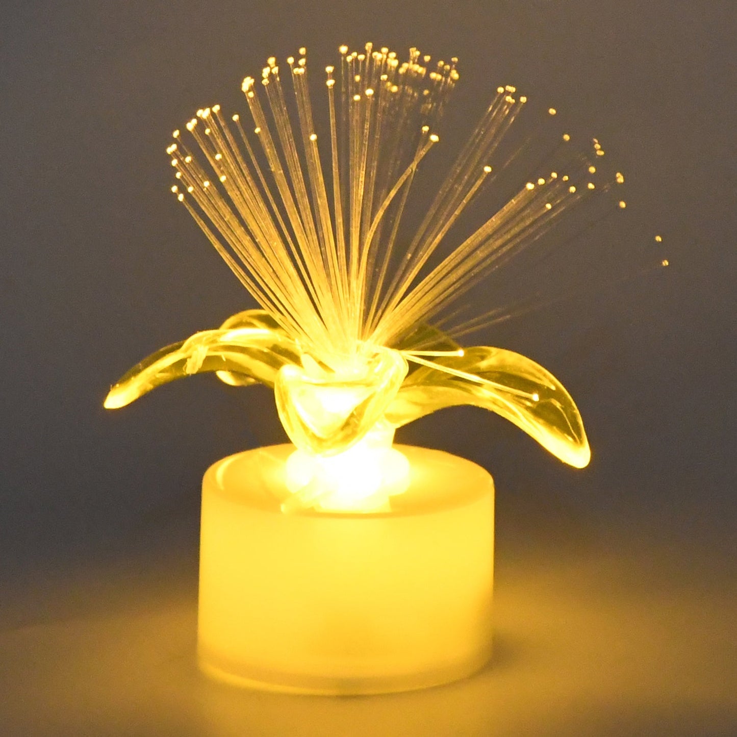 Fiber Optic Light, Mini Color Change LED Table Centerpieces, Light Up Candle, Diwali - Pack of 12