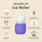 Beauty Ice Roller for Face & Eye Massage (Reusable, Purple / Without Box)