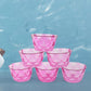 6pc Diamond shape ice cream bowl set