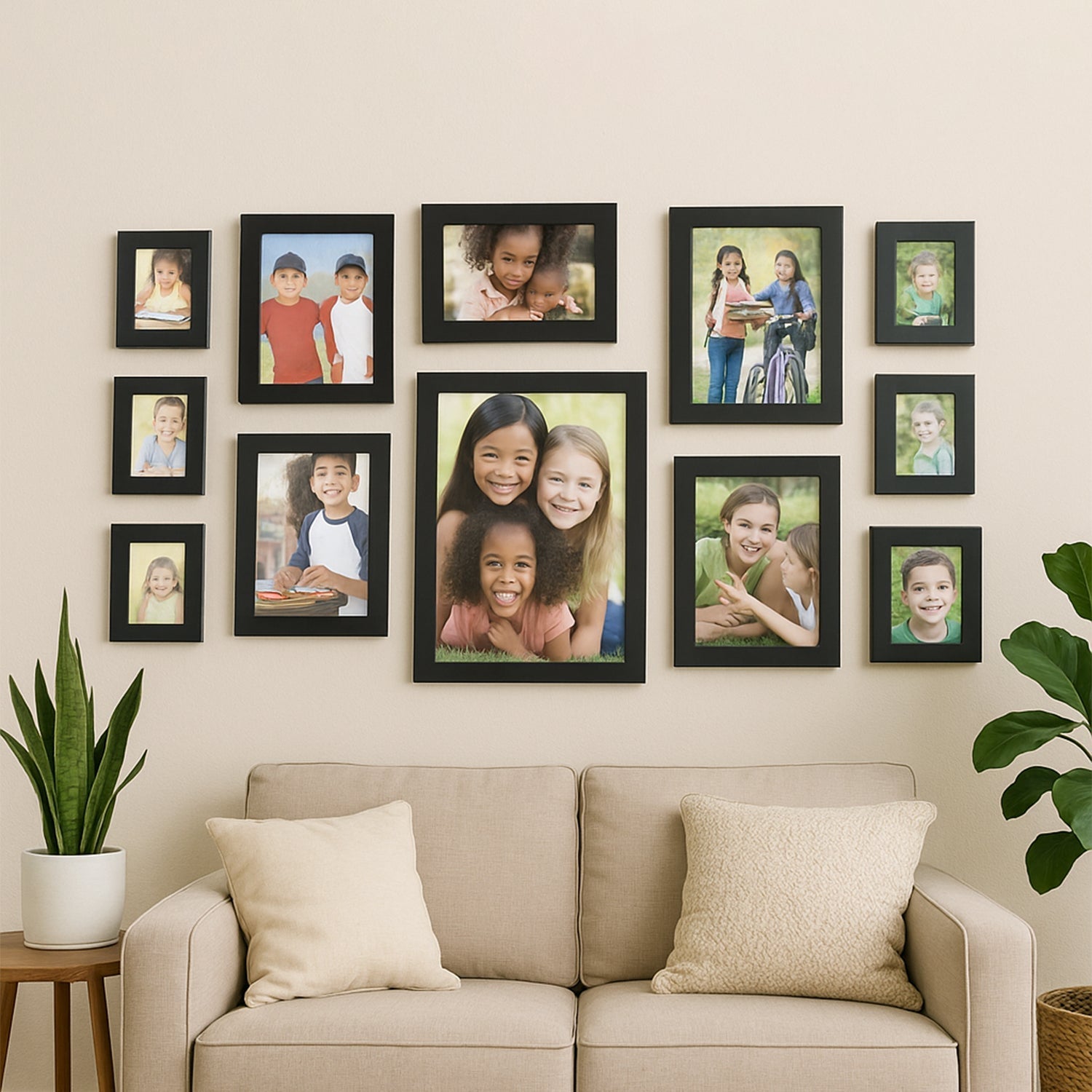 Black Edge Wall Art Frame Set – Pack of 12