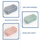 Travel Soap Container, Soap Travel Case with Lid ,Sabudani (1 Pc)