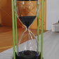 Glass & Stainless Steel Decorative Sand Timer 19 cm (1 Pc) (2 Minute Approx)