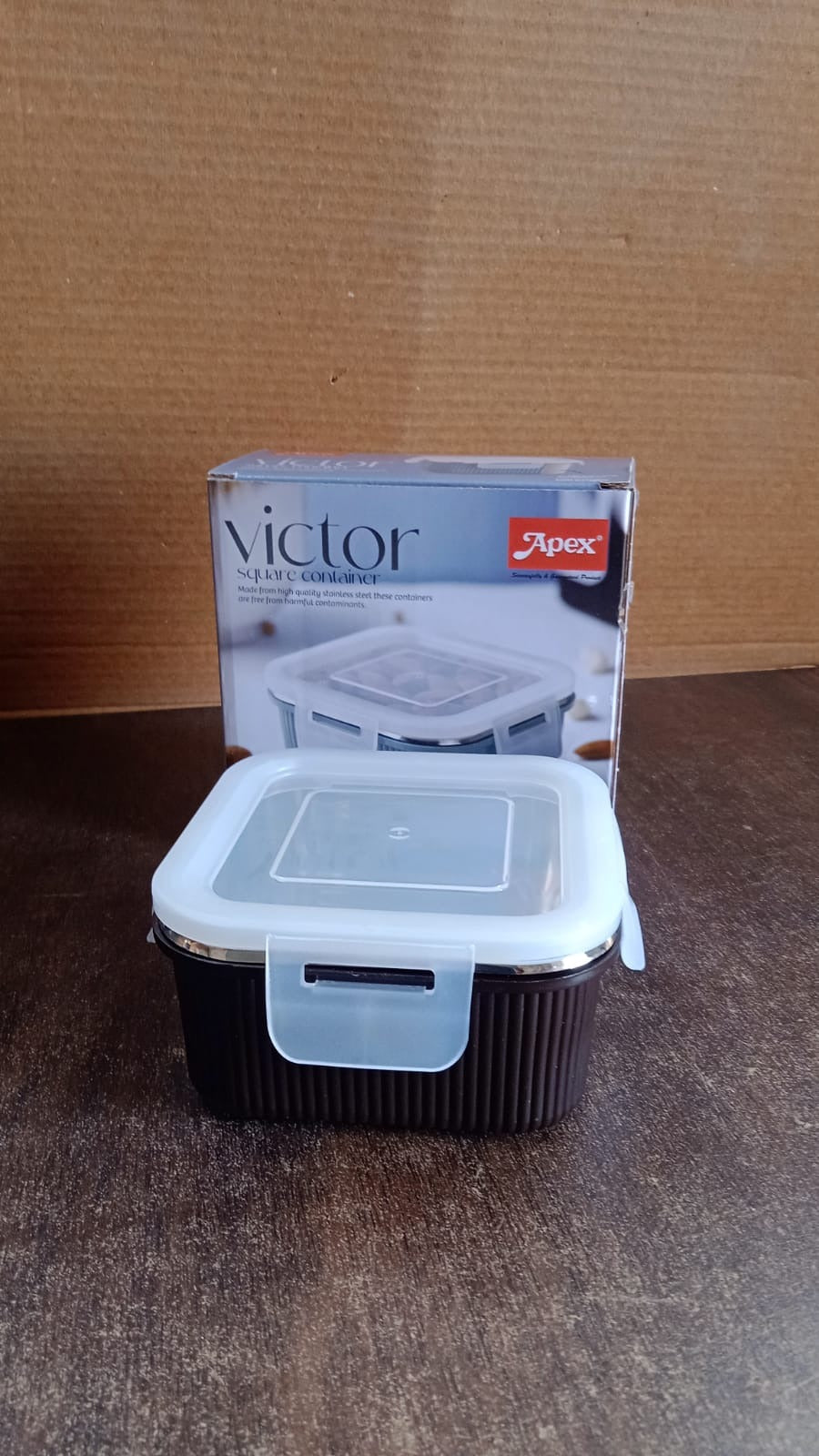 Apex Victor Square Food Storage Container (400 ML / 1 Pc)