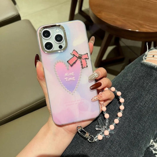 Bow Bling Heart with Free Charm - iPhone 15 pro max