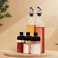 Transparent Glass Oil Dispenser 500 ML Bottle Set of 2, Spice Jar 250 ML Set of 3, Oil Bottle for Kitchen, Oil & Vinegar Storage Glass Bottle, Glass Container for Spice, Masala (5 Pcs Set)