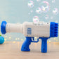 32 Holes Big Rechargeable Powerful Machine Bubble Gun Toys (1 Set)