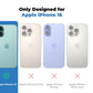 Heart shaped Makeup Mirror Dimond TPU (Soft) Phone Case | Mobile Cover -  iPhone 15 Pro Max  ( White )