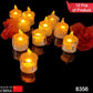 12 Pcs Flameless and Smokeless Decorative Acrylic Candles Transparent Led Tea Light Candle for Gifting, House, Diwali, Christmas, Festival, Events Decor Candles, Diwali