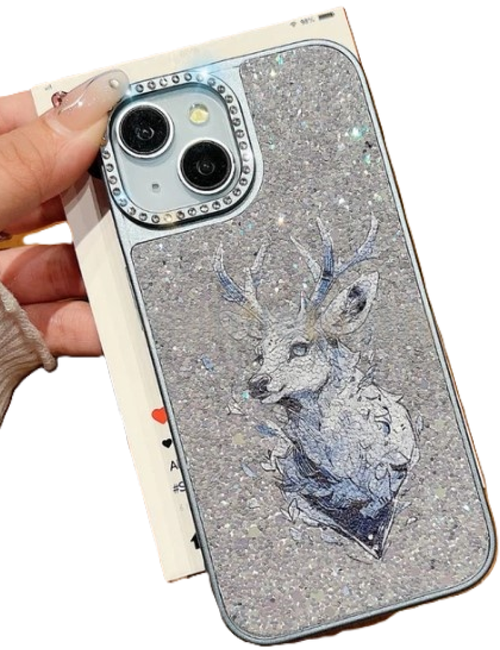 Cosmic Guardian Stardust Pattern Phone Case (grey)