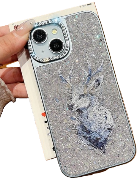 Cosmic Guardian Stardust Pattern Phone Case (grey)