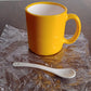 Elegant Ceramic Mug with Matching Spoon